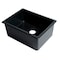 Alfi Brand Black Matte 24" x 18" Fireclay Undermount / Drop In Fireclay Kitchen Sink AB2418UD-BM - alternate 8